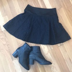 JACK WILLS Black Broderie Lace Skirt US 4 UK 8 S